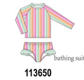 Rainbow Stripe UPF Rashguard Set